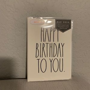 2/20 bundle only RAE DUNN BIRTHDAY CARD